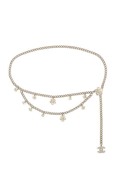 chanel rhinestone chain belt|CHANEL Pre.